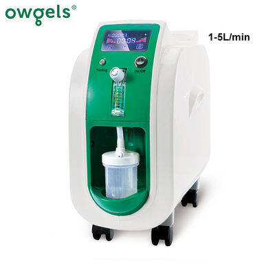 Equipamento médico do concentrador portátil móvel do oxigênio de 5 litros