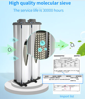 Concentrador médico portátil do oxigênio de 19KG 5L para o uso do hospital