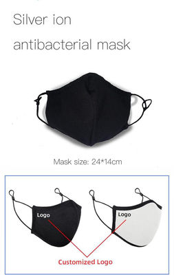 Laço elástico Ion Mask de cobre lavável/máscara lavável de cobre preta reusável da orelha