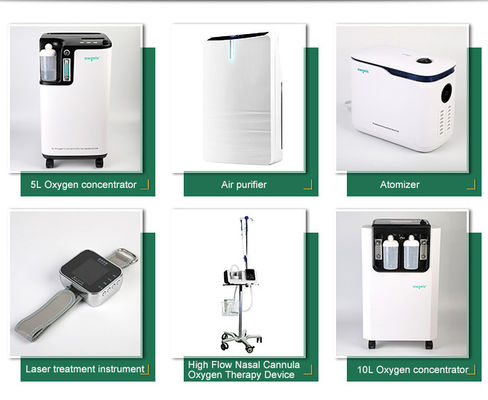 Instrumento médico portátil médico portátil do concentrador 5L do oxigênio da barra portátil do oxigênio