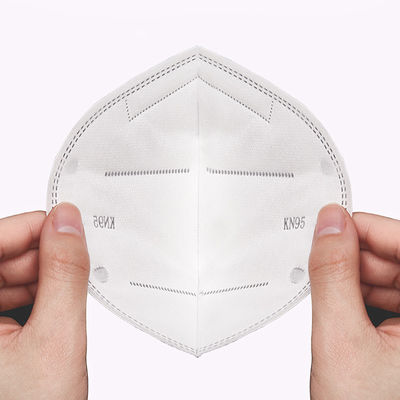 Respiradores descartáveis da poeira poluição descartável dobrável da máscara KN95 do filtro da anti