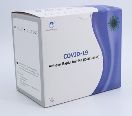 Teste rápido Kit Pharyngeal Test do antígeno do OEM Covid-19 com a caixa roxa branca