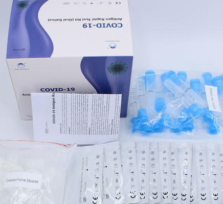 Teste rápido Kit Pharyngeal Test do antígeno do OEM Covid-19 com a caixa roxa branca