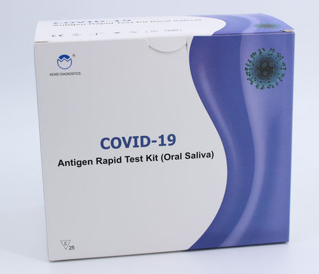 Teste de etapa rápido da sensibilidade uma do jogo 95% do teste do antígeno oral do teste Covid-19 da saliva