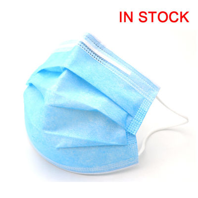 Anti máscara protetora azul do vírus 3ply, filtro descartável não tecido da máscara 95% com Earloop