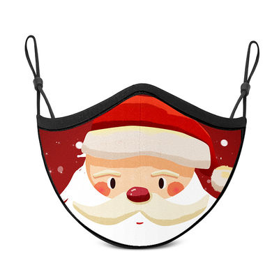 Máscara protetora das crianças do Natal, algodão 100% colorido das máscaraes protetoras do feriado